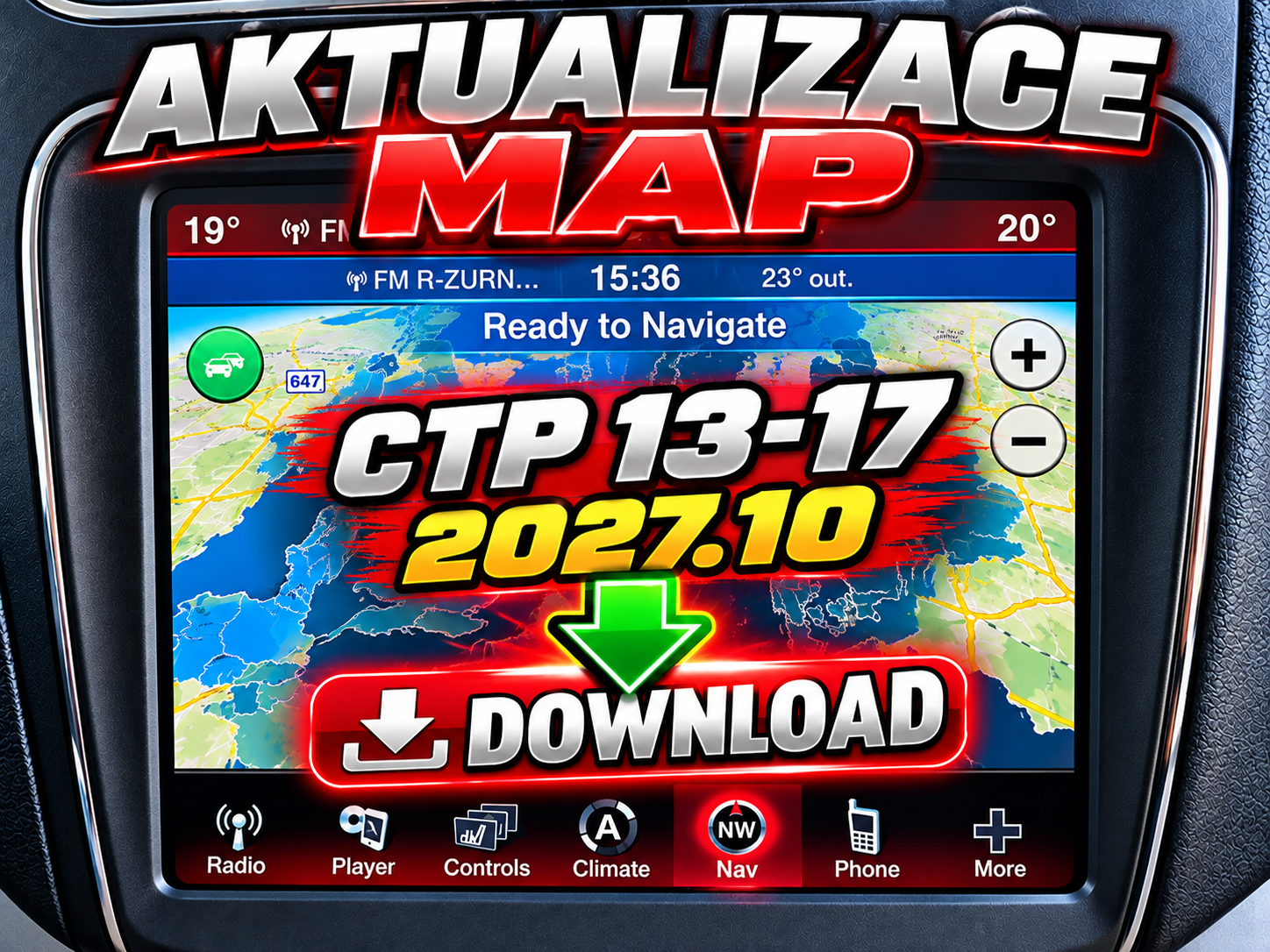 Aktualizace map 2027.10 - CTP 13-17